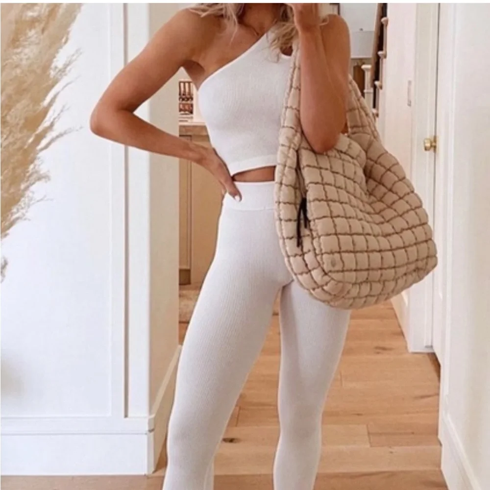 Free People Quilted Tan Bag - Picture 3 of 3